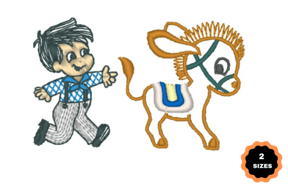 A Child Running After a Colt: Embroidery Review
