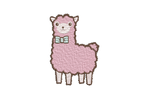 Llama Embroidery Design Review for Small Business Merch
