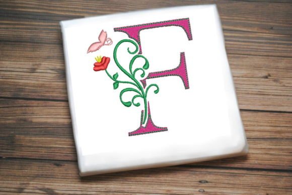 Review: Floral Letter F with Butterfly Design