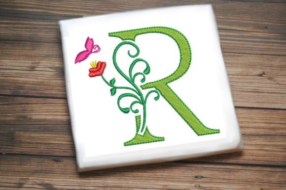 Review: Floral Letter R with Butterfly Design