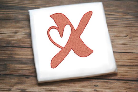 Review: Letter X with Beautiful Heart Design