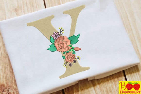 Review: Letter Y and Flower Embroidery Design