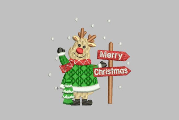 Review: Reindeer with Sign Christmas Design