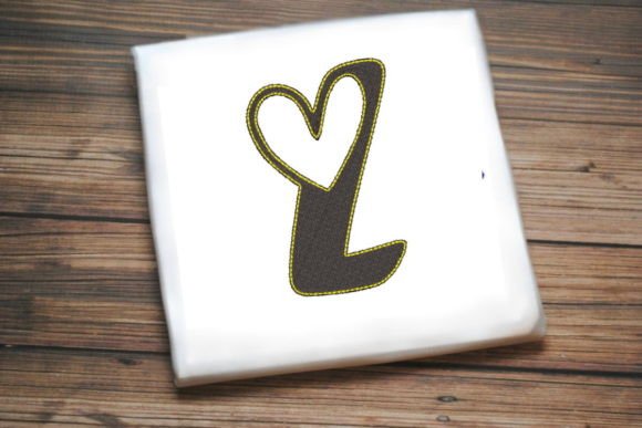 Reviewing Letter L with Beautiful Heart for Etsy