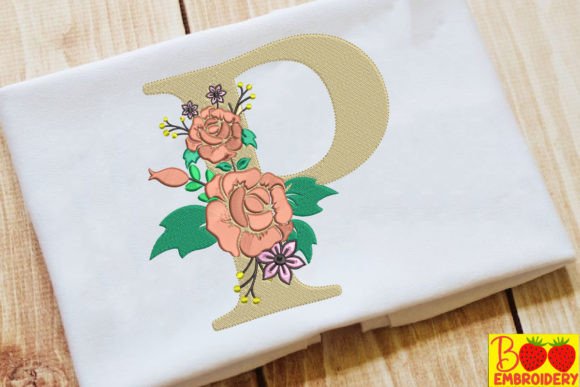 Reviewing Letter P and Flower for Boutique Sweatshirts