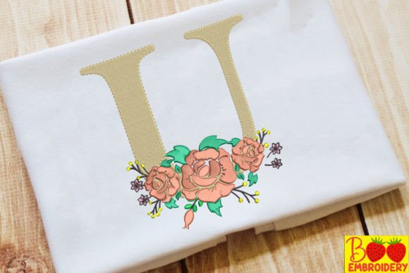 Reviewing Letter U and Flower for Personalized Gifts